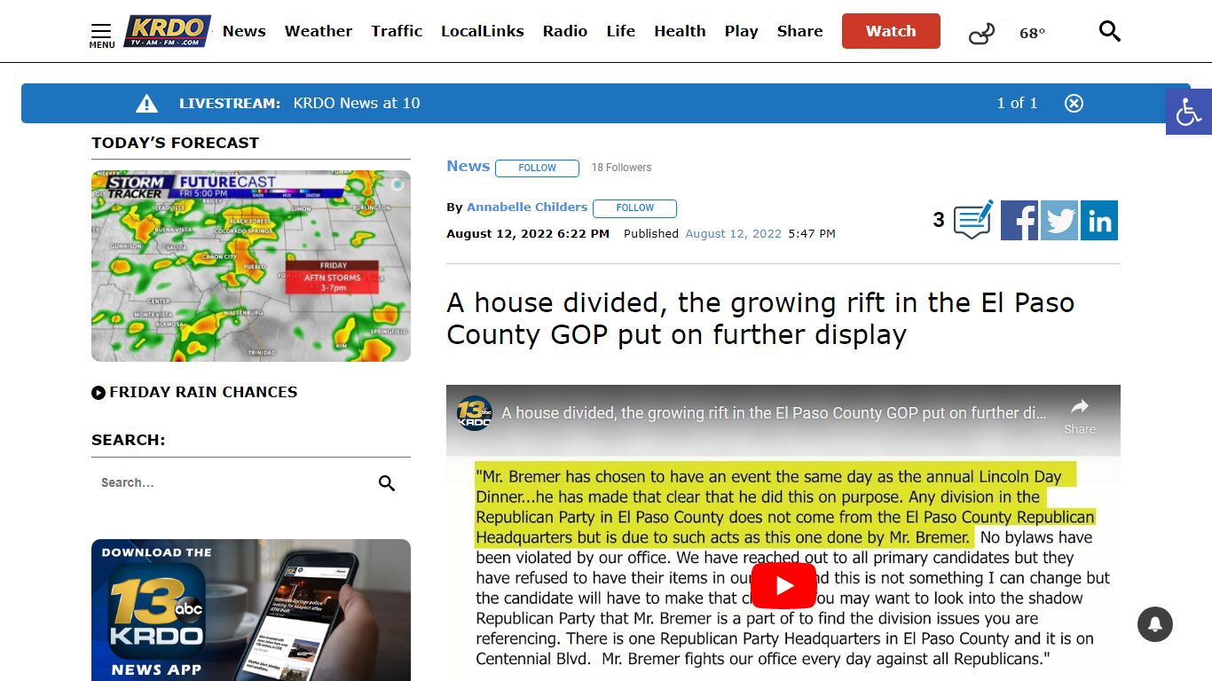 A house divided, the growing rift in the El Paso County GOP put on ...